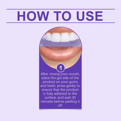 Purple Teeth Whitening Strips
